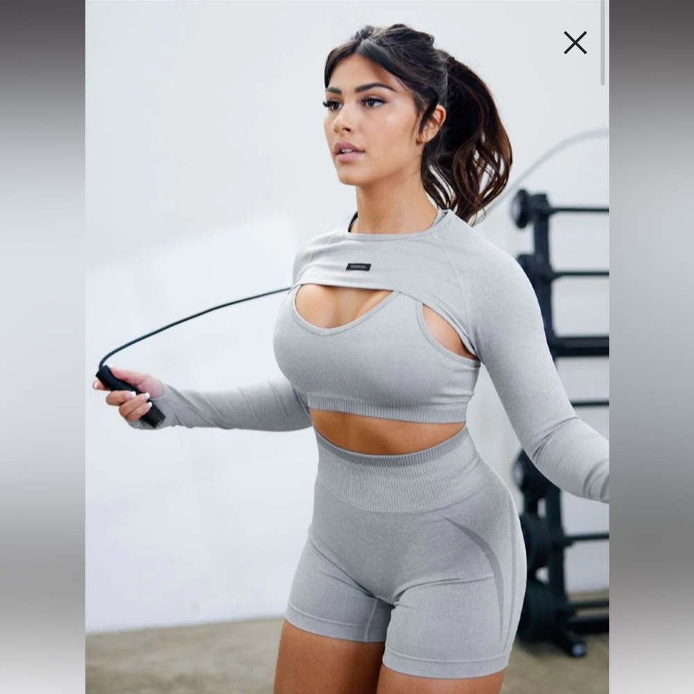 Ryderwear Grey Crop Top